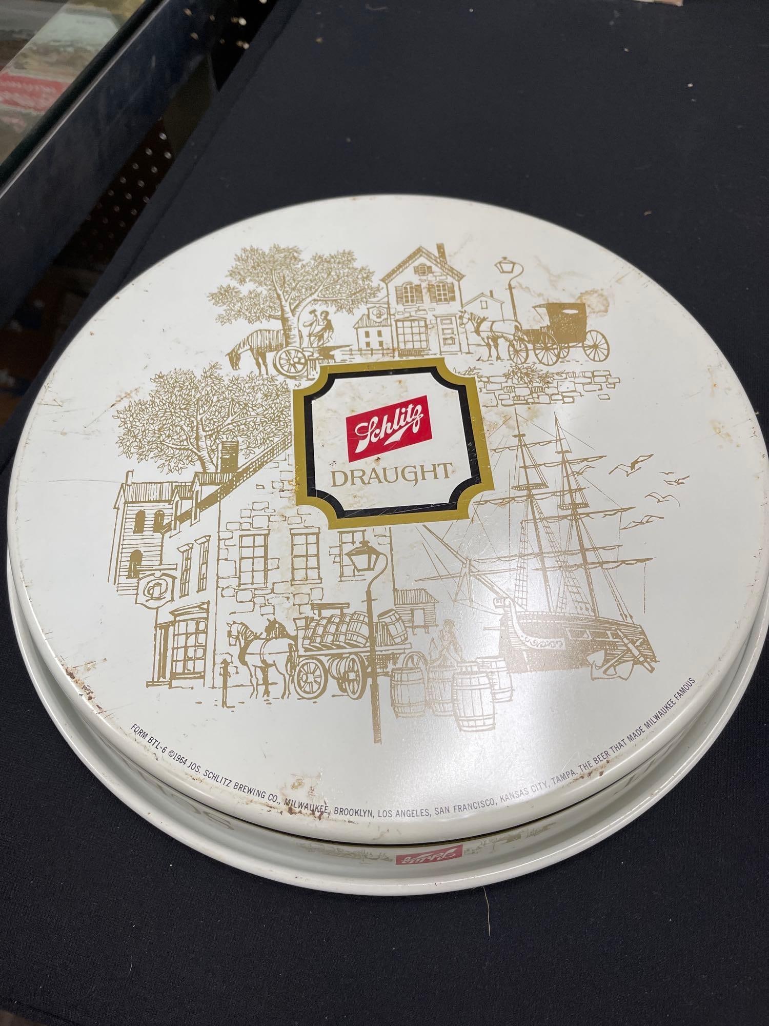 2 Schlitz Beer Trays - 15