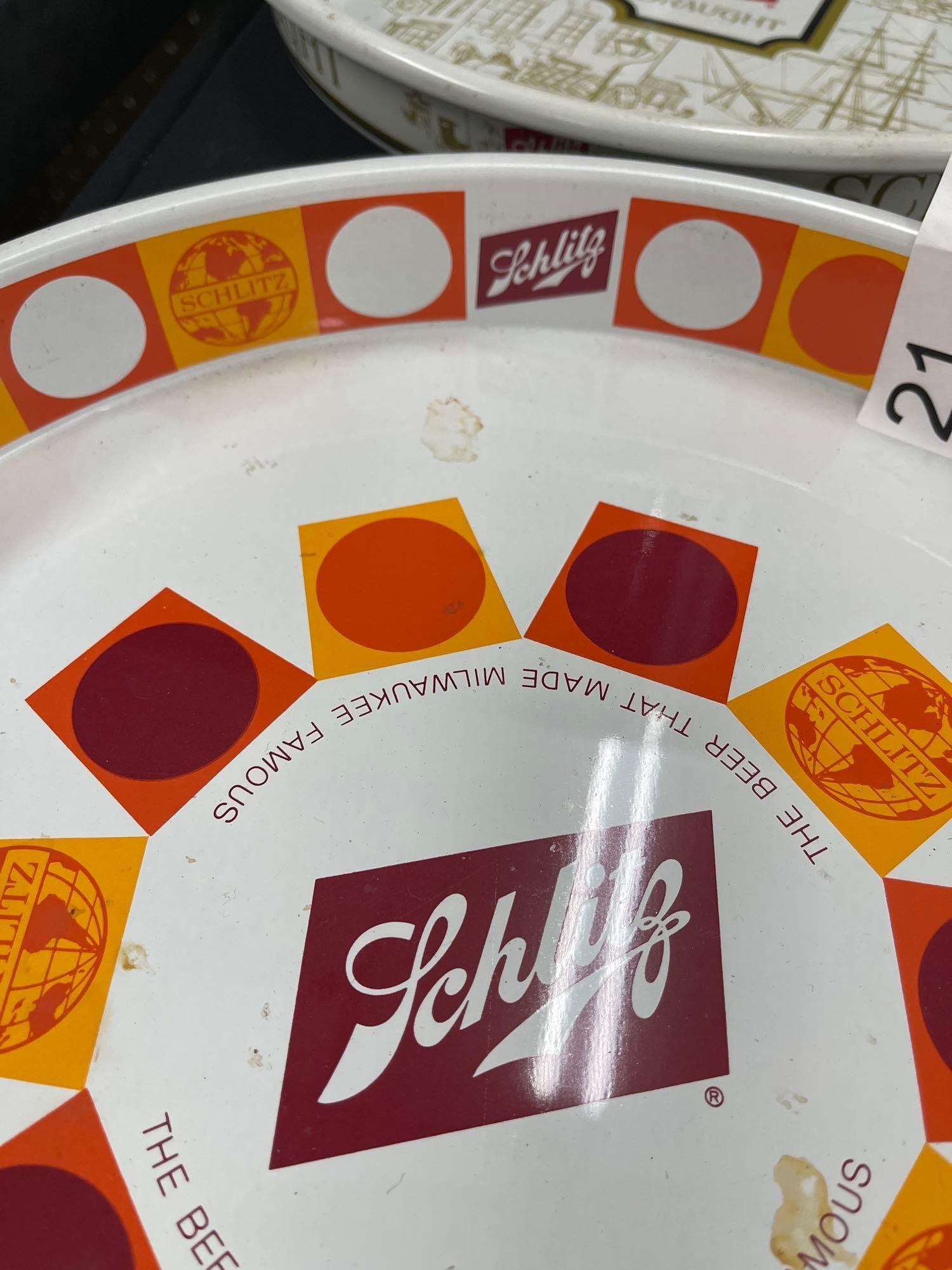 2 Schlitz Beer Trays - 5
