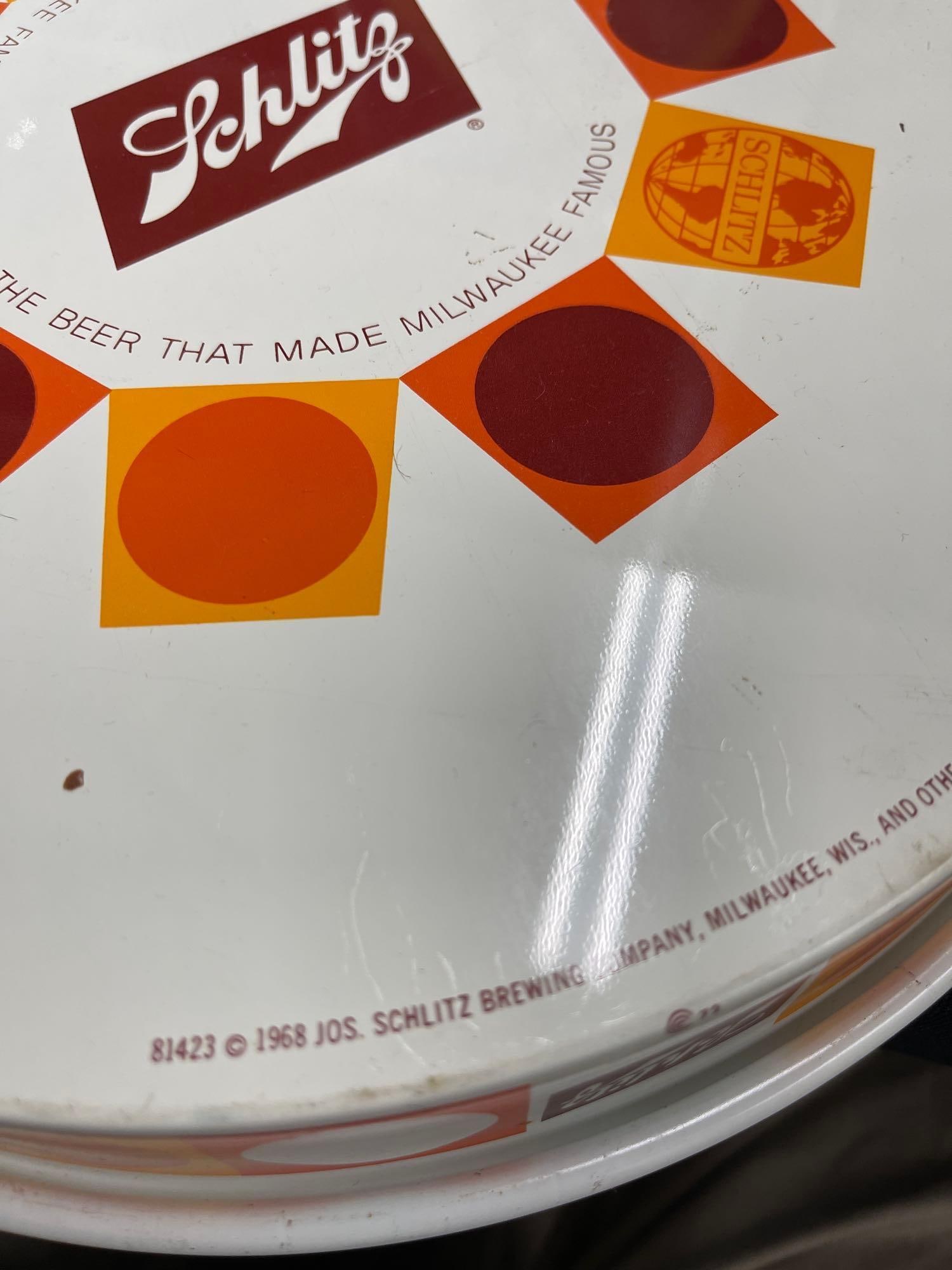 2 Schlitz Beer Trays - 9