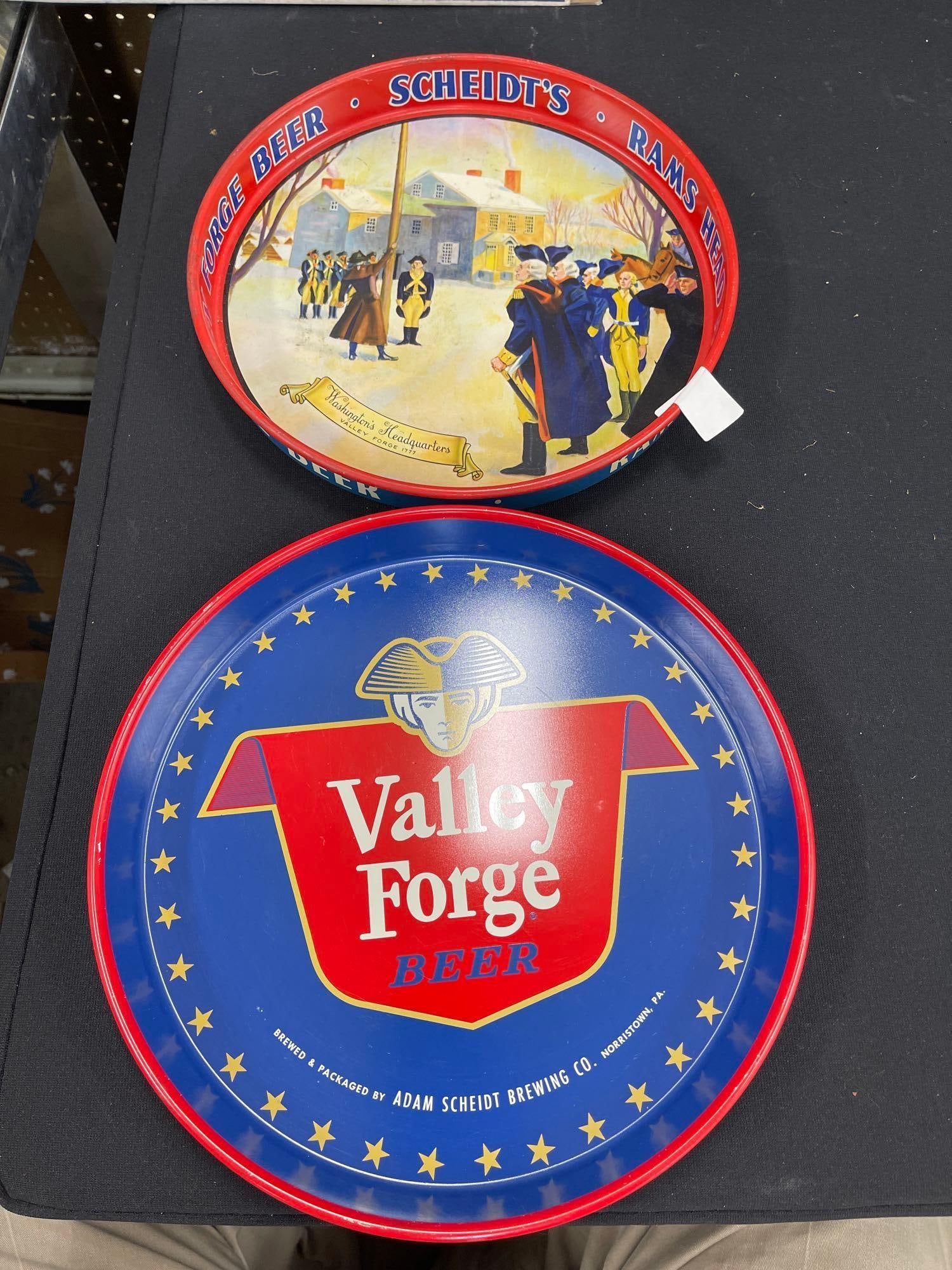 2 Schmidts Valley Forge Beer Trays: 12 
