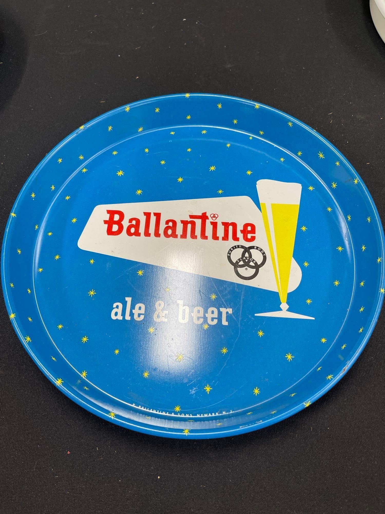 2 Ballantine Beer Trays - 9