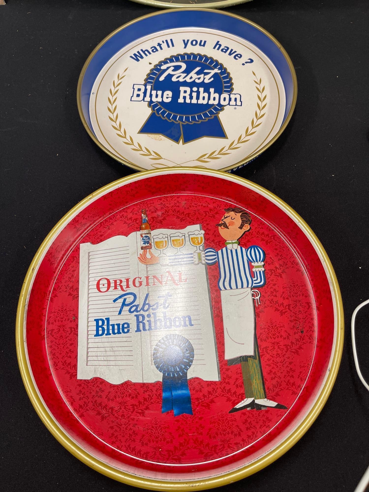 2 Pabst Blue Ribbon Beer Trays (1 of 14)