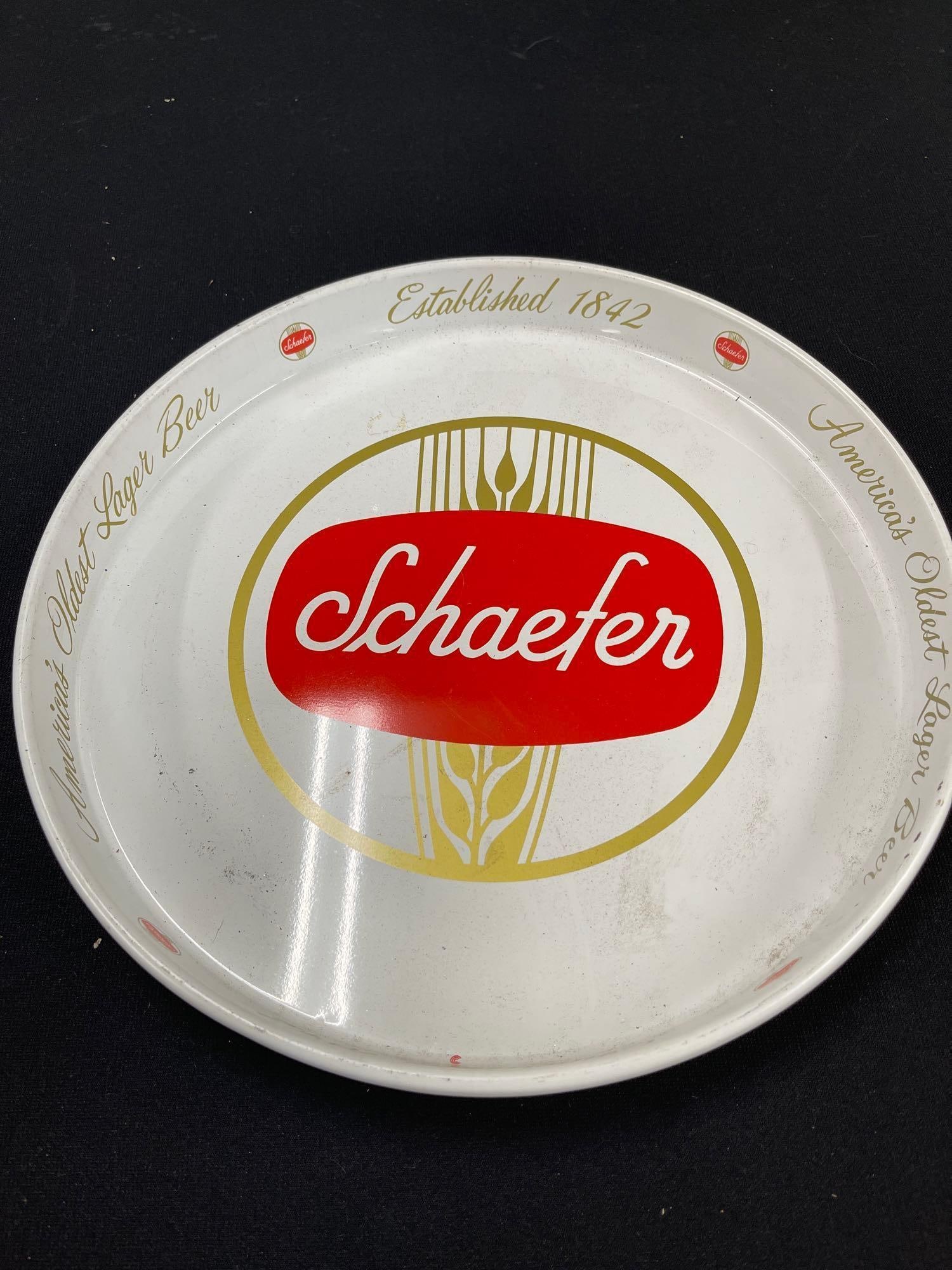 2 Schaefer Beer Trays - 6