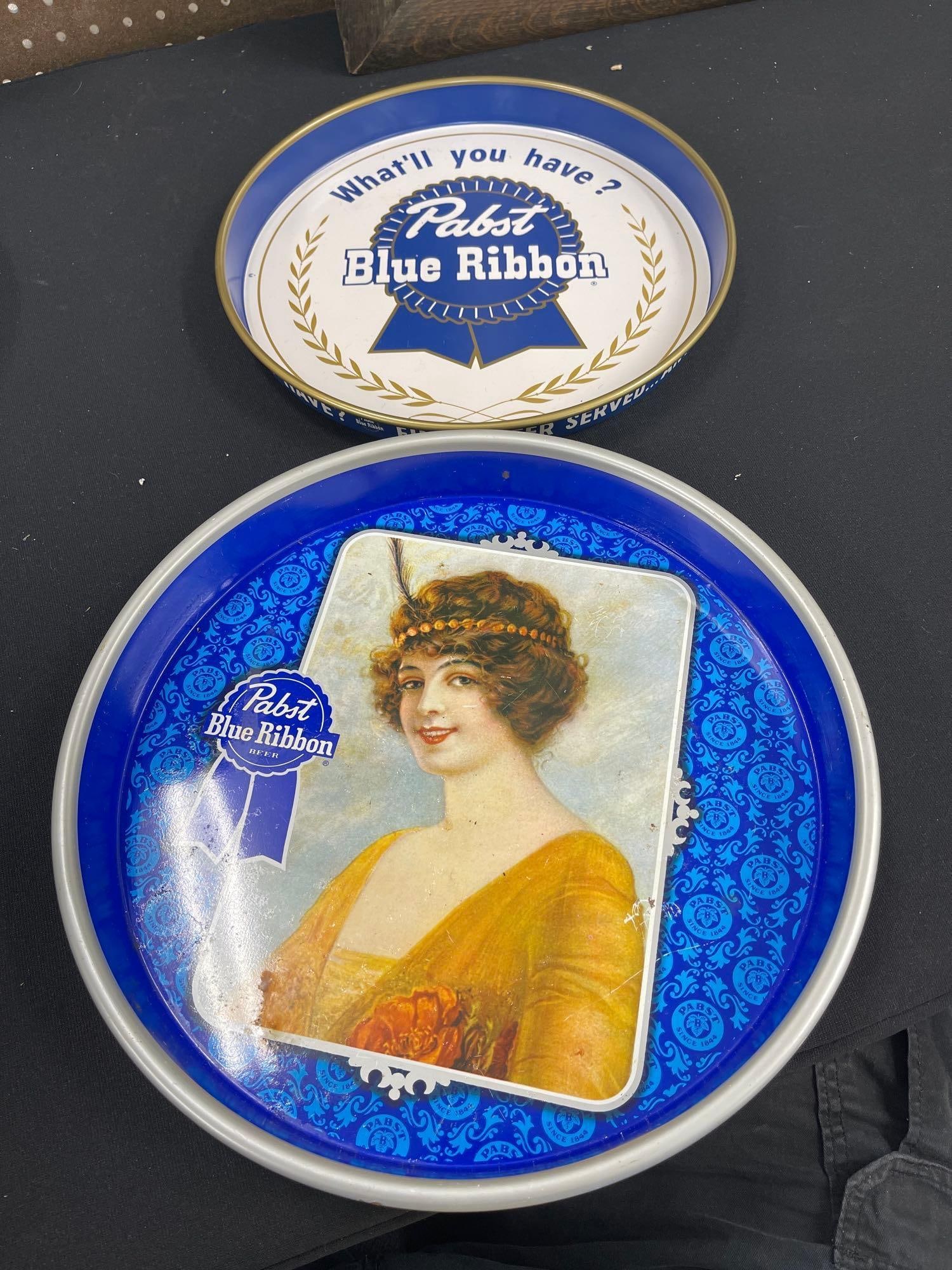 2 Pabst Blue Ribbon Beer Trays (1 of 16)