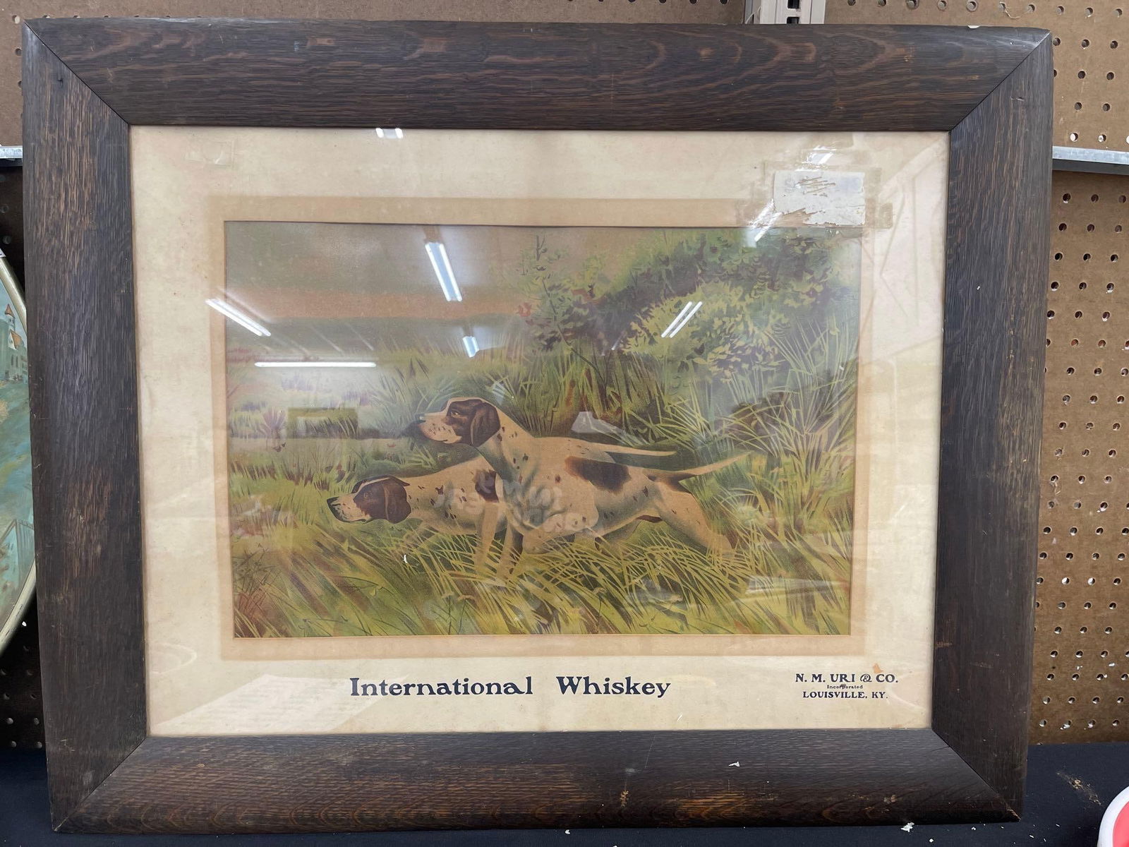 Framed Print International Whiskey: 30.5 X 24.5 