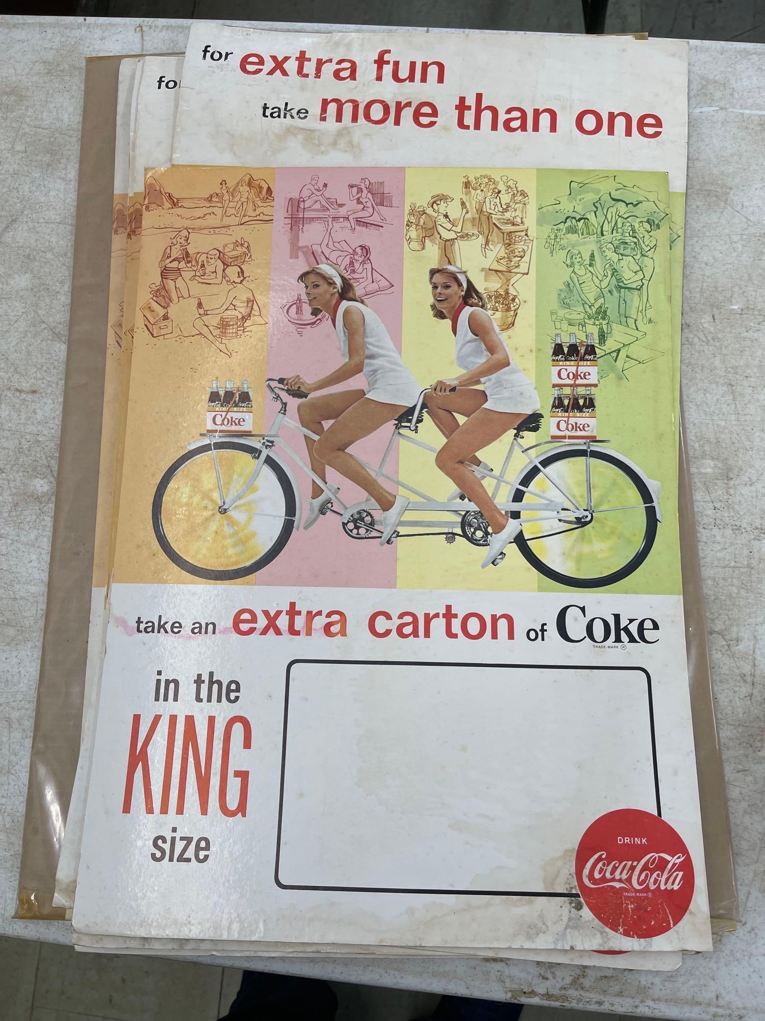 4 Coca-Cola Signs: 16 X 22 