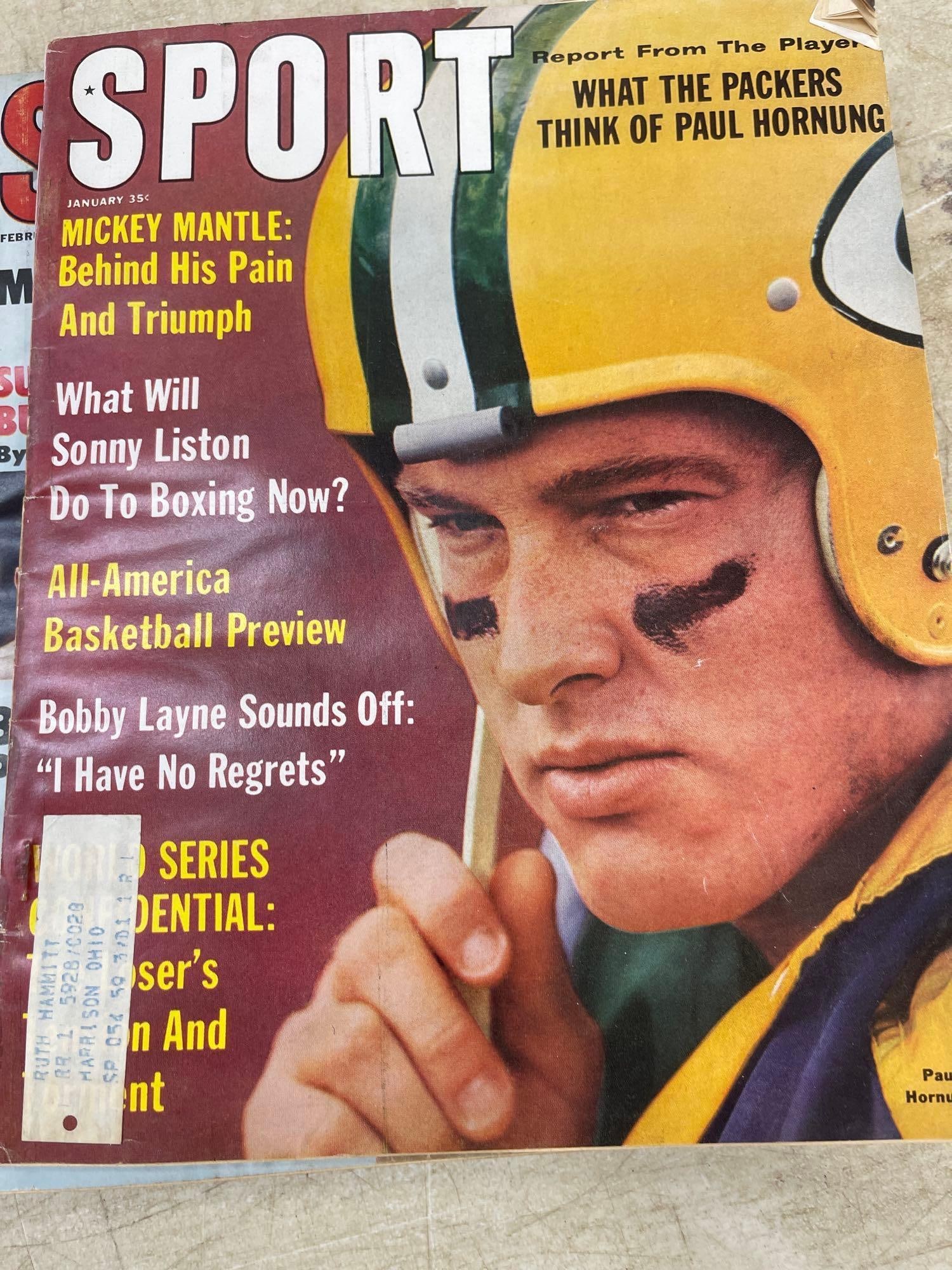 1963 Sport Magazines Jan Feb May July Aug Sept Oct: 7 Magazines 