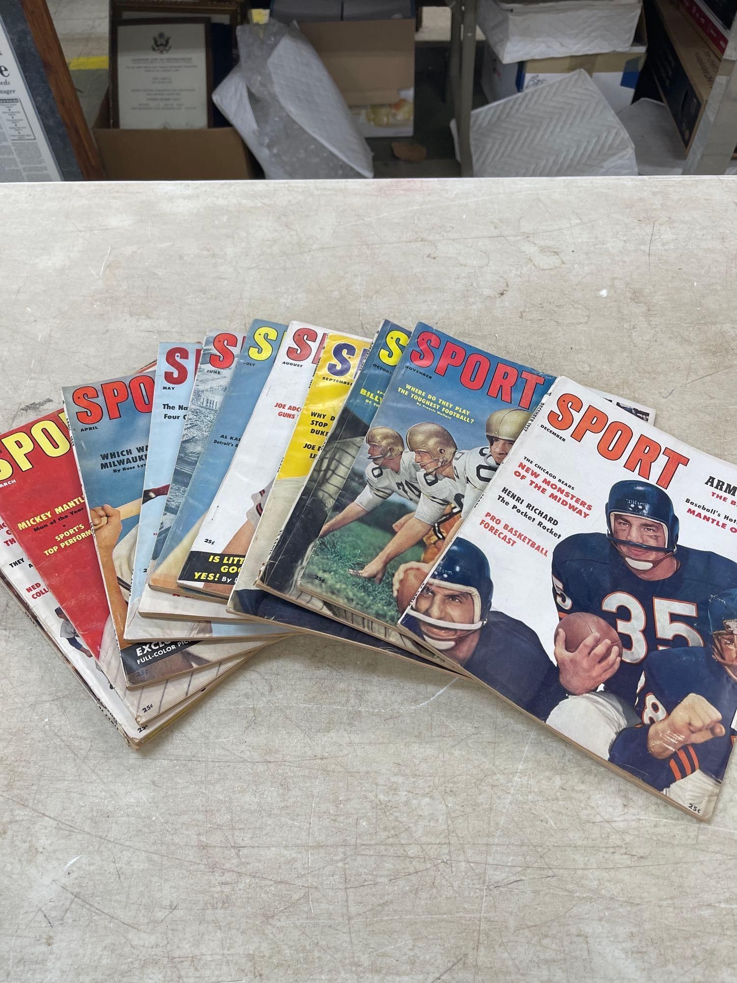 1957 Sport Magazines January-December: 1957 Sport Magazines January-December 
