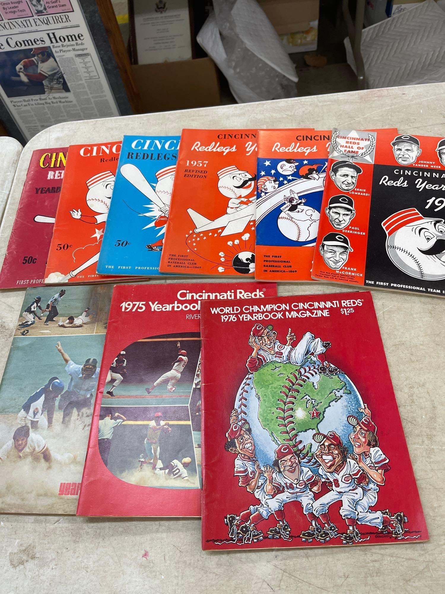 9 Cincinnati Yearbook Magazines: As Pictured 