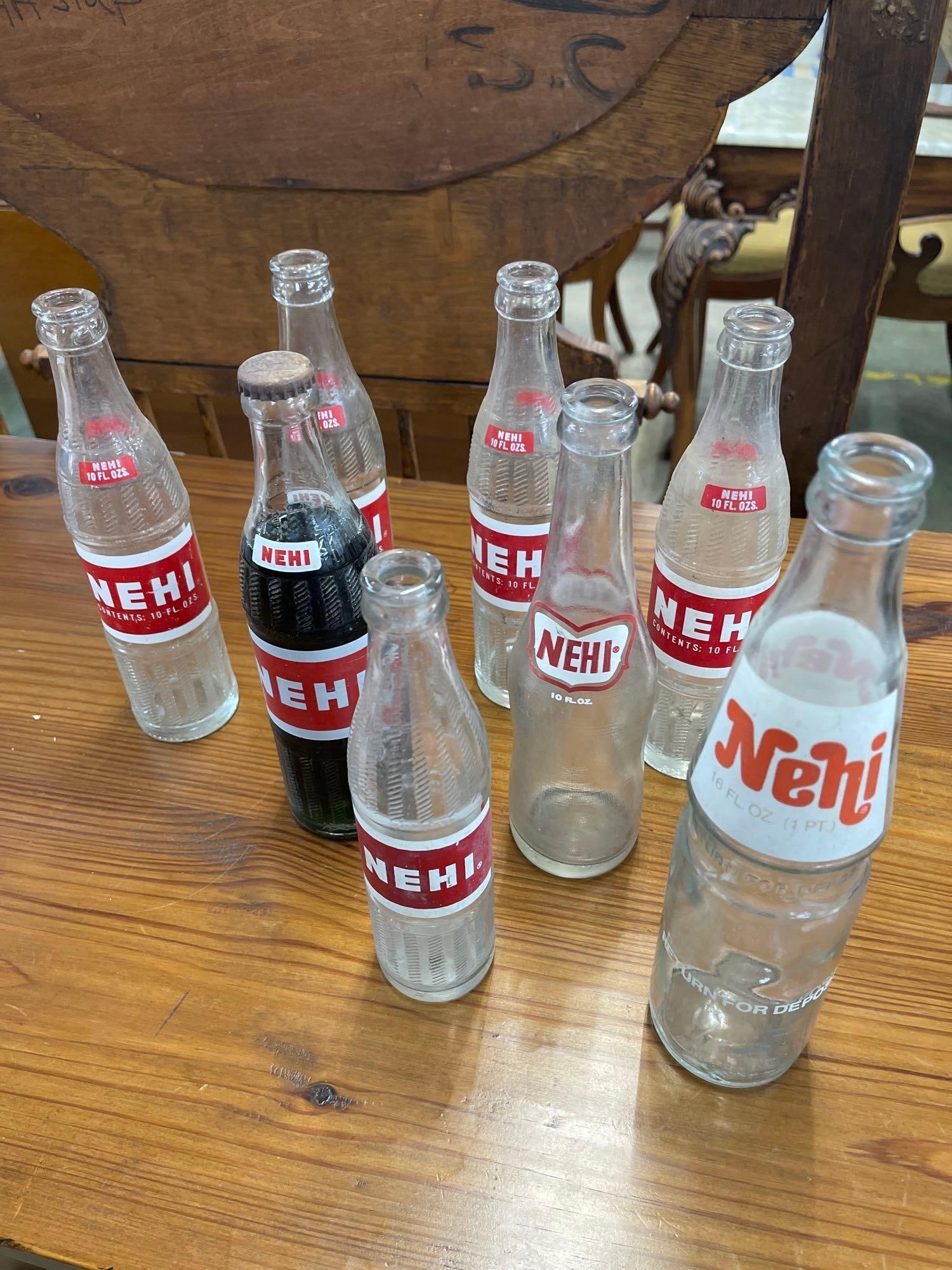 8 Nehi Bottles 1 is 7oz Augusta Ga: See Pics 