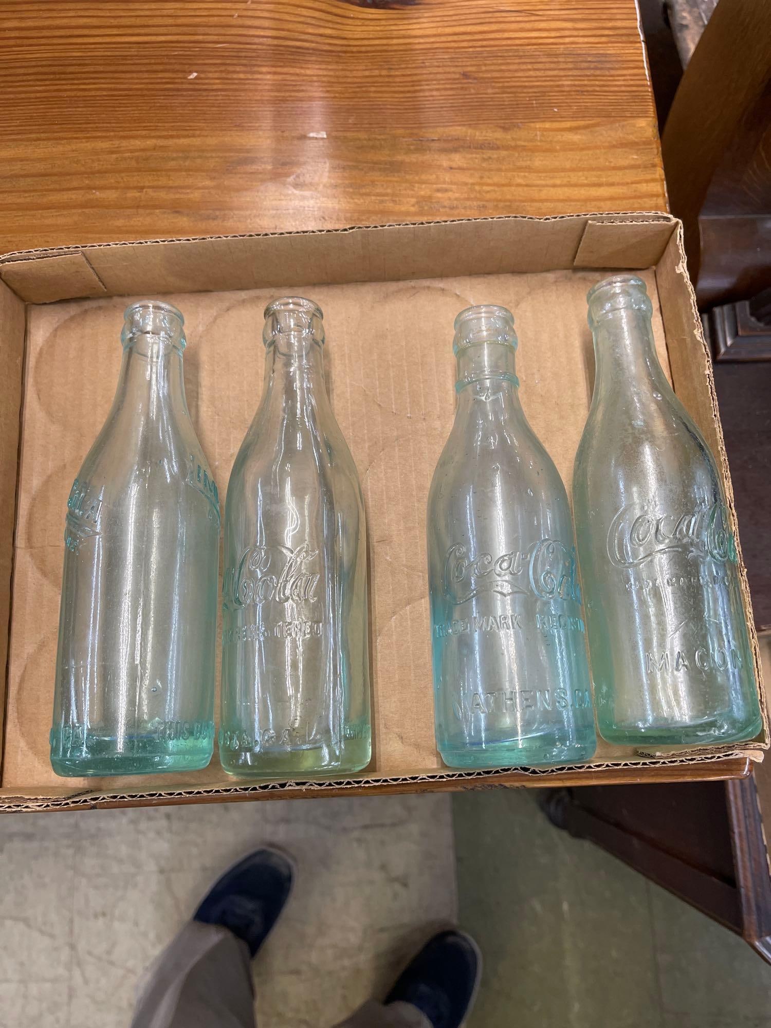 4 3 Coca-Cola Bottles Straight Side: 4 3 Coca-Cola Bottles Straight Side