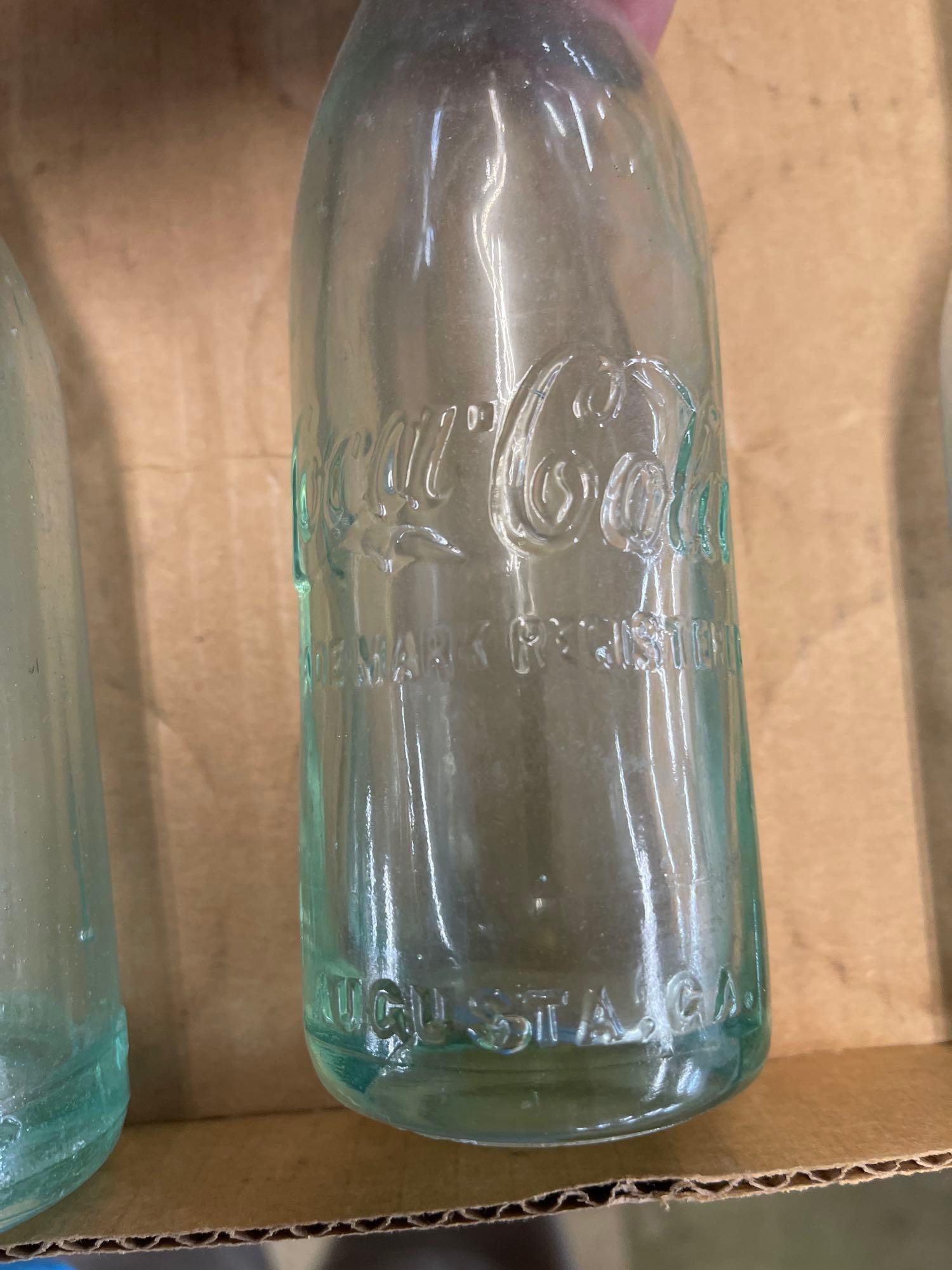 4 3 Coca-Cola Bottles Straight Side - 4