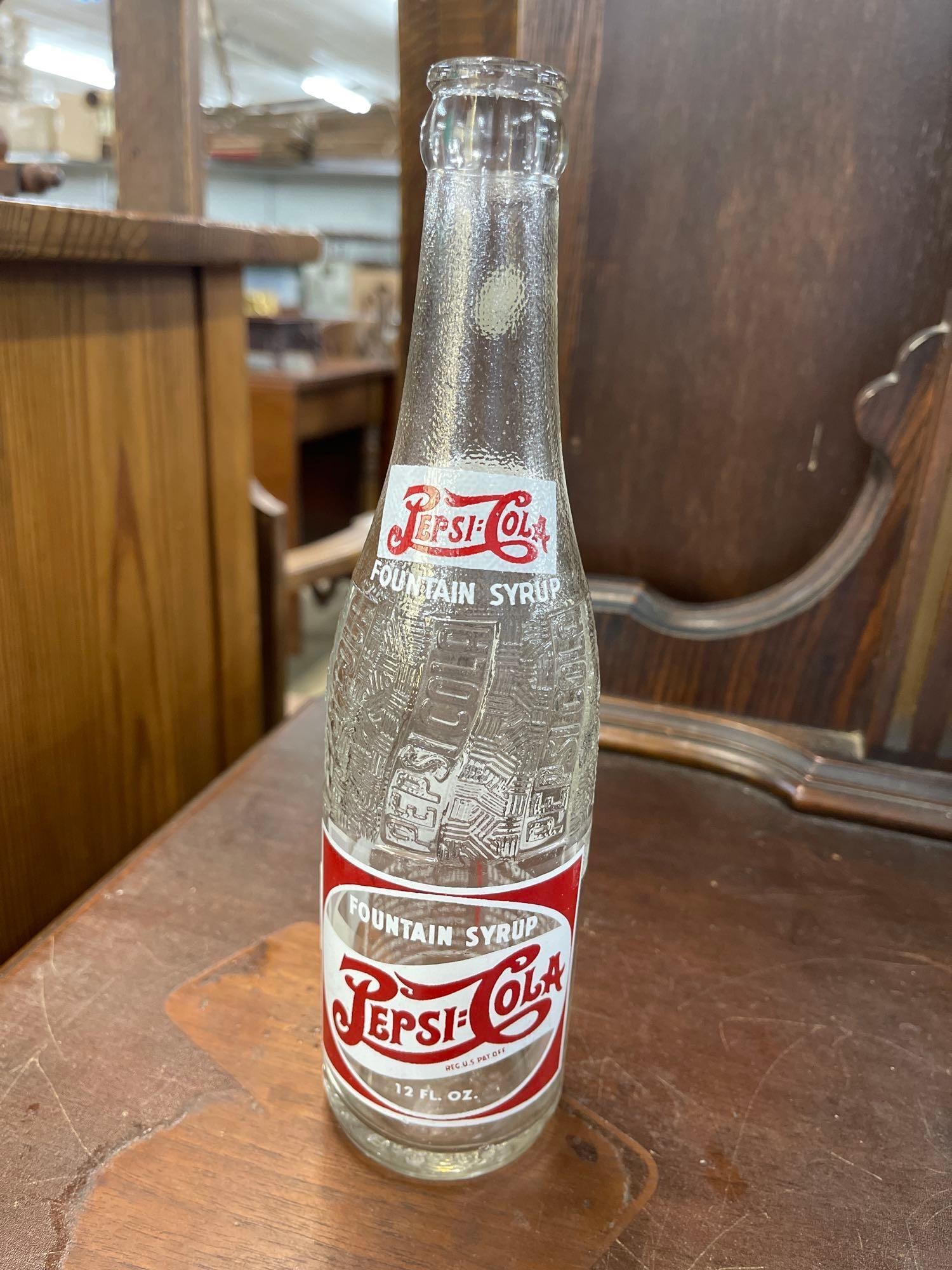 Rock Hill SC Pepsi Cola Syrup Bottle With Tax Stamp: Rock Hill SC Pepsi Cola Syrup Bottle With Tax Stamp