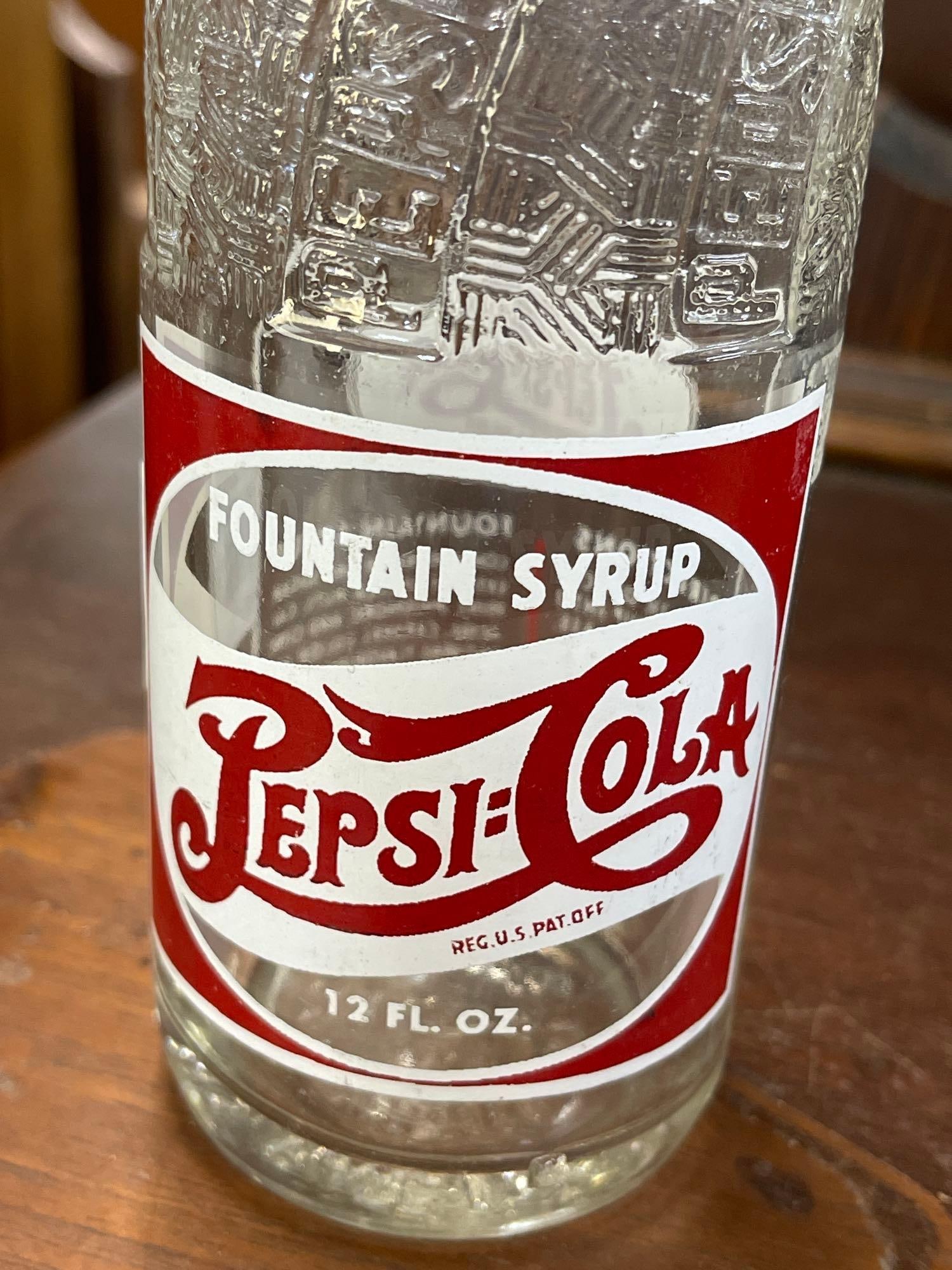 Rock Hill SC Pepsi Cola Syrup Bottle With Tax Stamp - 2