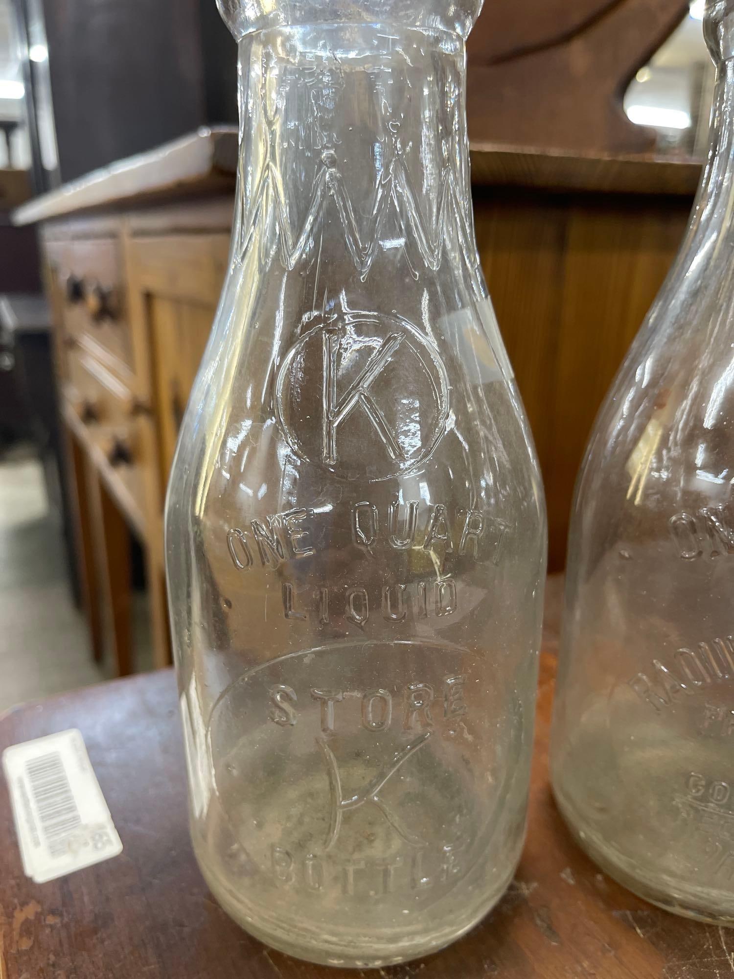 3 Quart Milk Bottles - 4