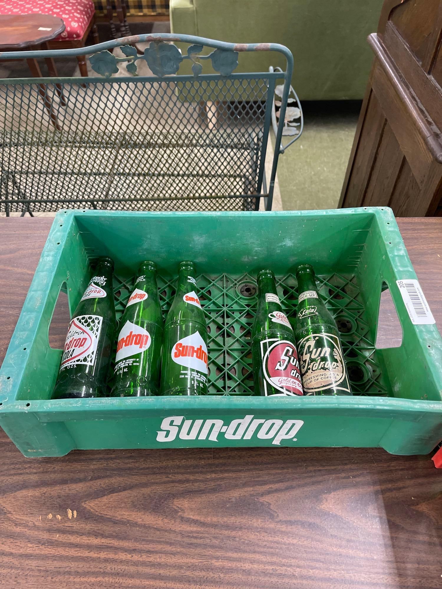 Sun Drop Crate With Bottles: Sun Drop Crate With Bottles 