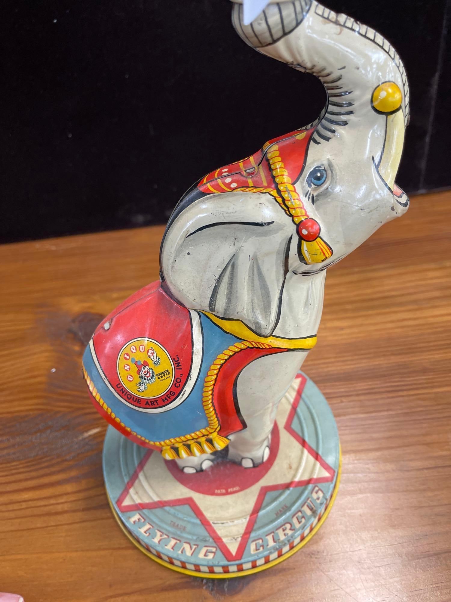 Unique Art Flying Circus Wind Up Missing Propeller - 4