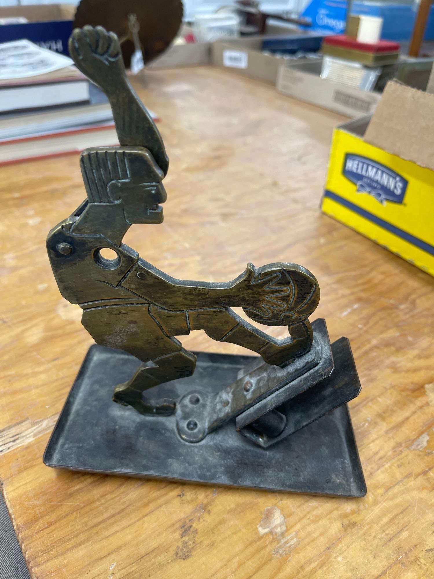 Football/Soccer Cigar Cutter Ash Tray Made in Germany ges. gesch.: Football/Soccer Cigar Cutter Ash Tray Made in Germany ges. gesch.