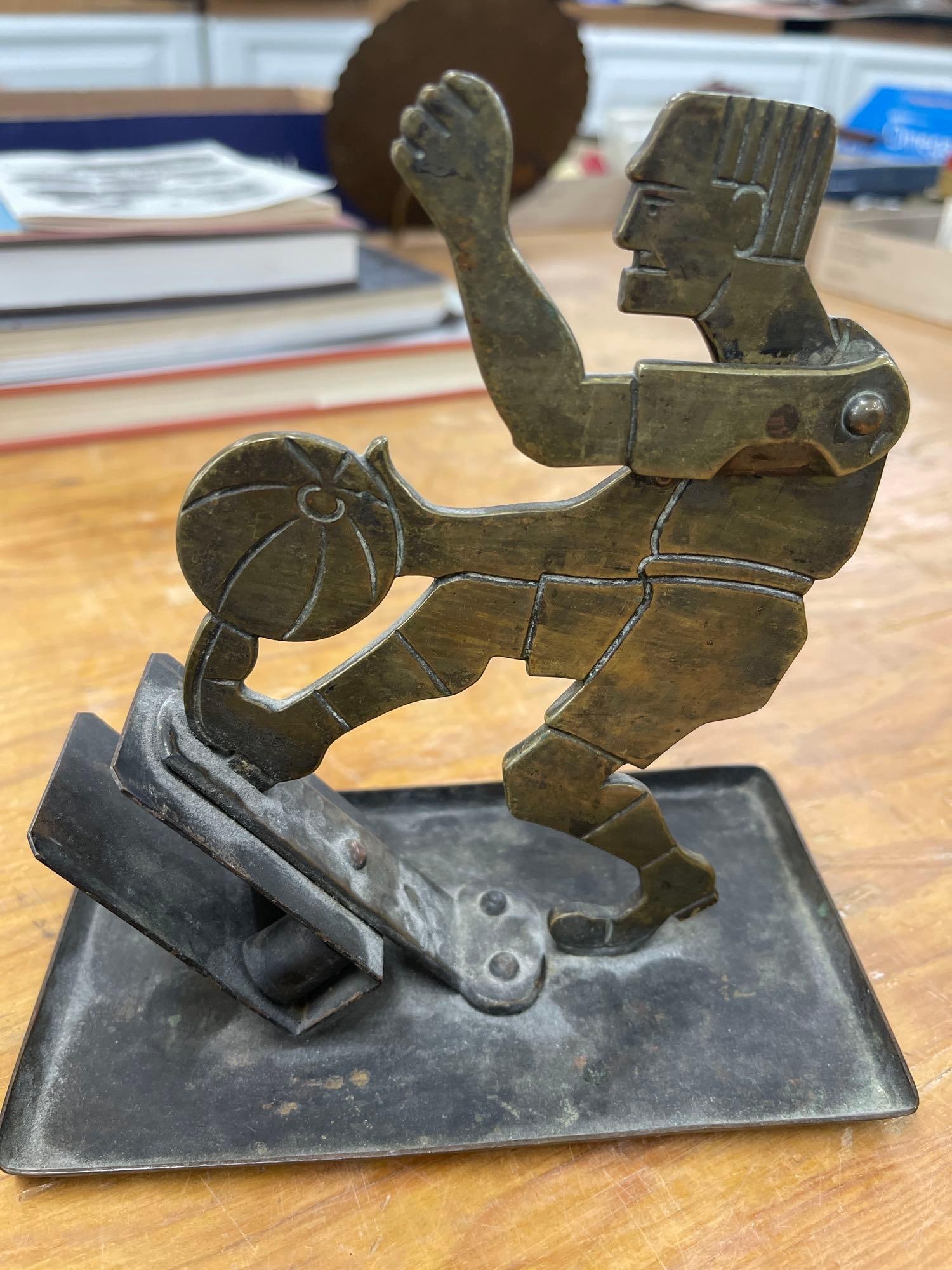 Football/Soccer Cigar Cutter Ash Tray Made in Germany ges. gesch. - 4