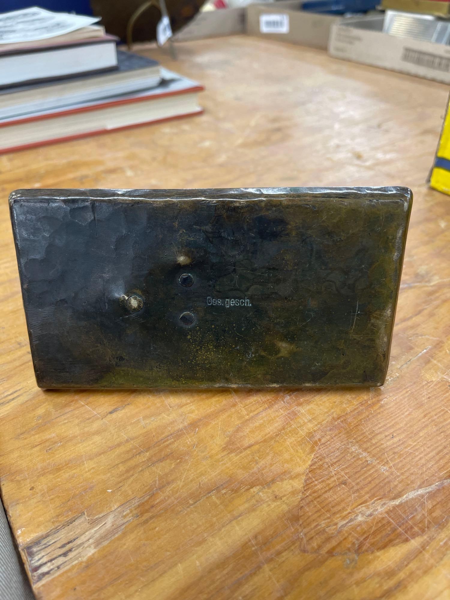 Football/Soccer Cigar Cutter Ash Tray Made in Germany ges. gesch. - 5