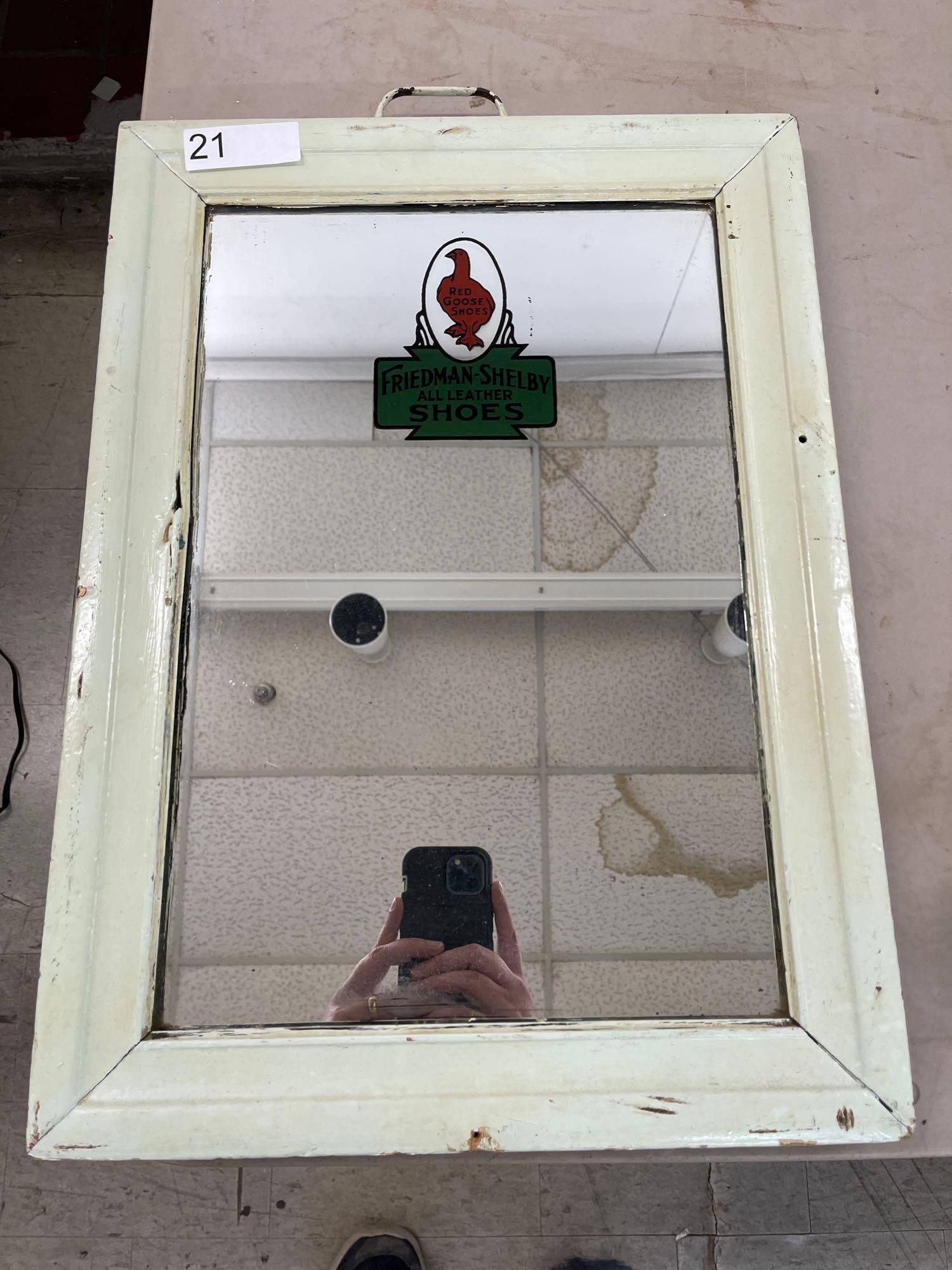 Red Goose Shoes Framed Mirror: 16 X 22 