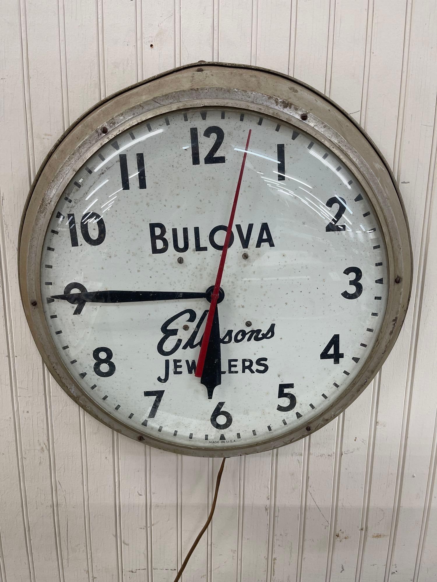 Bulova Ellisons Jewelers Wall Clock (1 of 1)