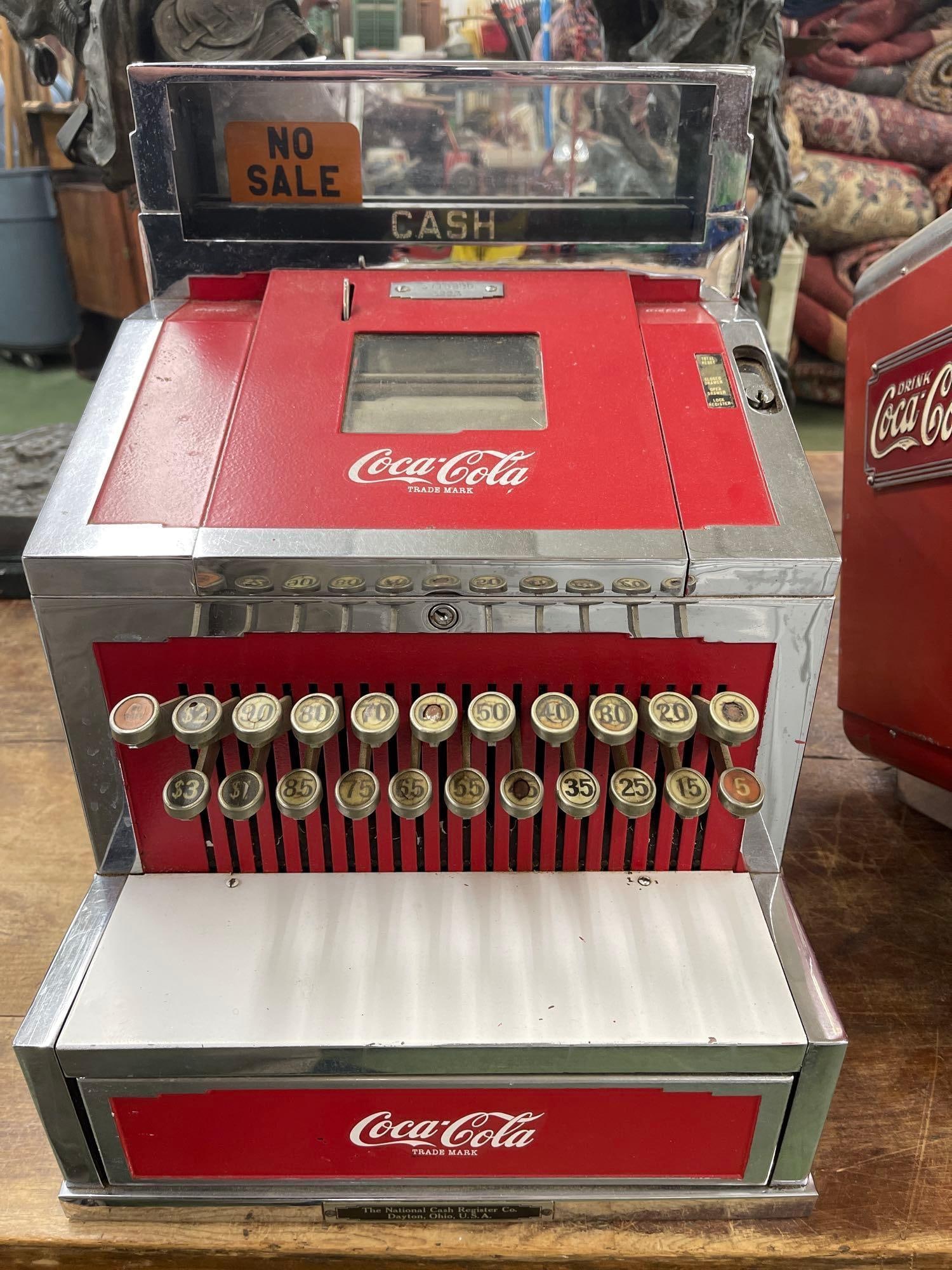 Coca Cola Cash Register Working No Key - 2