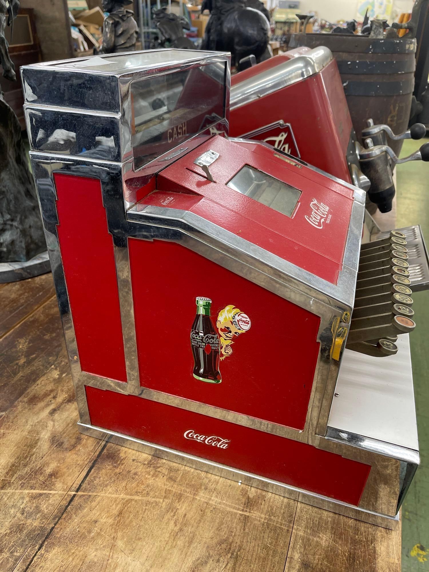 Coca Cola Cash Register Working No Key - 3