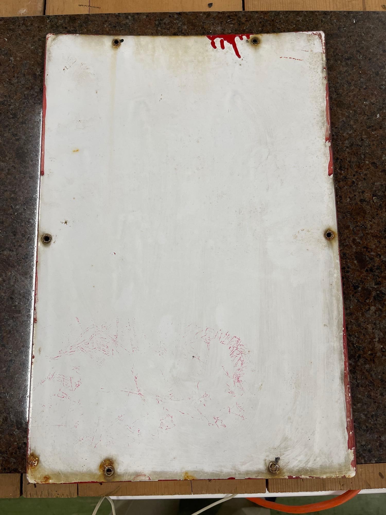 Fire Chief Texaco Porcelain Sign 3-10-47 - 2