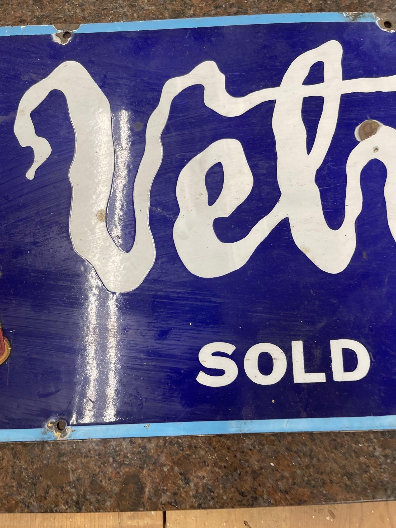 Velvet Pipe Tobacco Porcelain Sign - 3