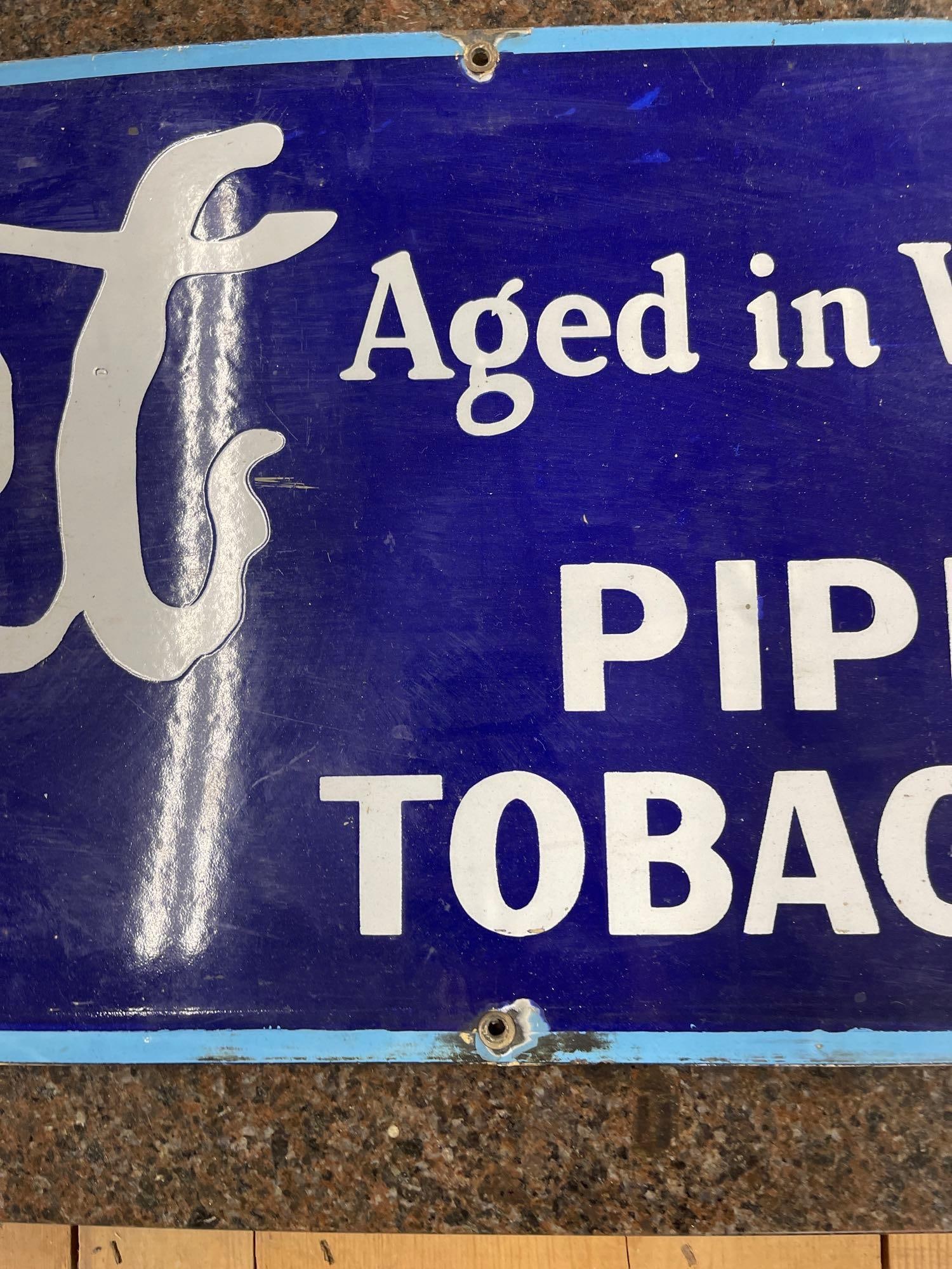 Velvet Pipe Tobacco Porcelain Sign - 5