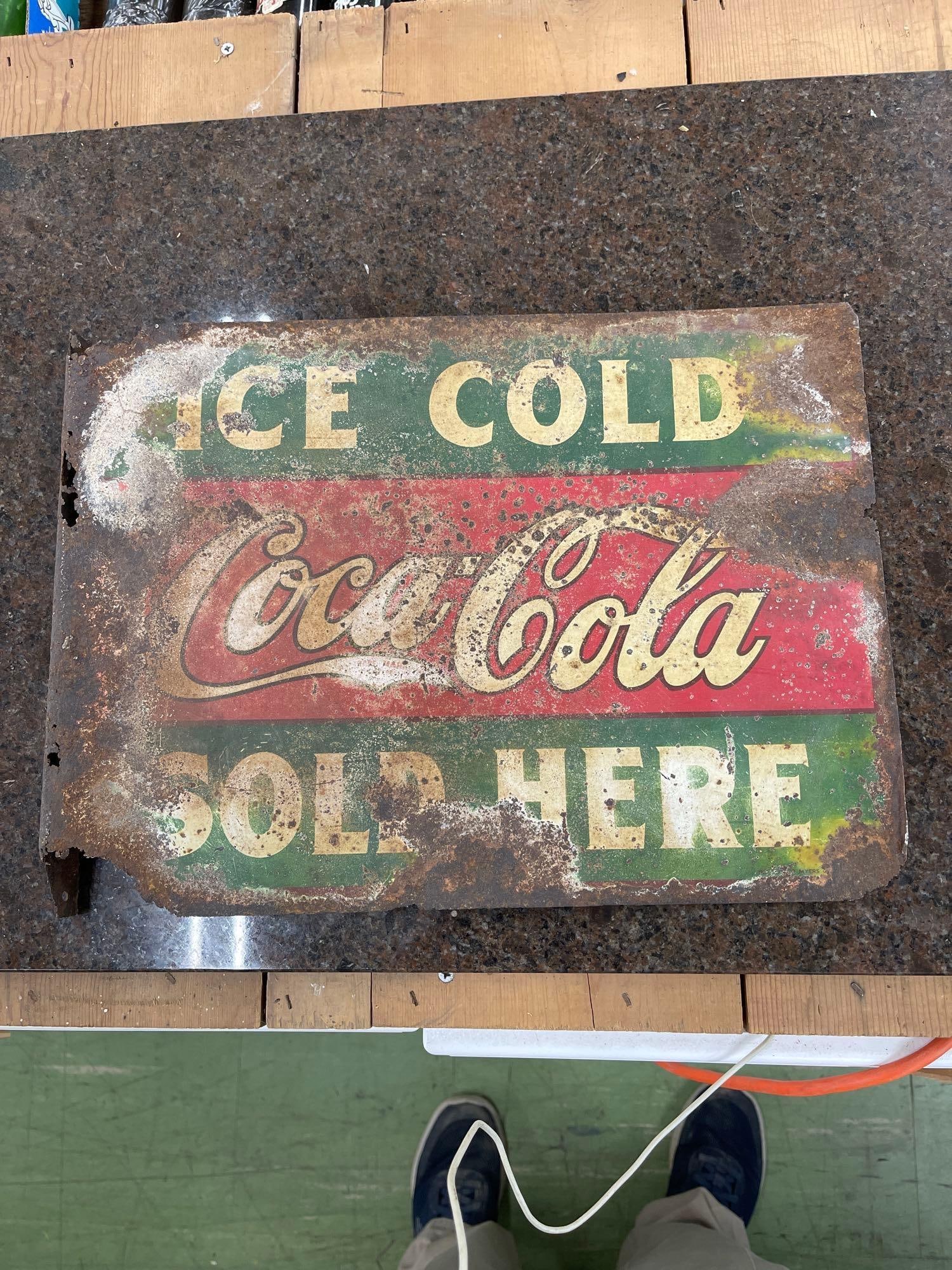 Coca Cola Double Sided Flange: 16.5 X 12 