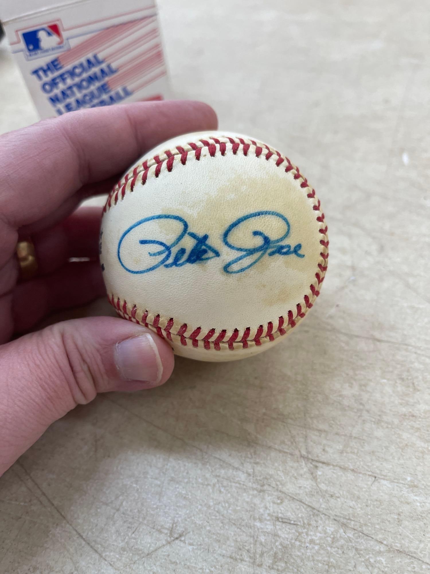 Pete Rose Autographed Baseball (1 of 2)
