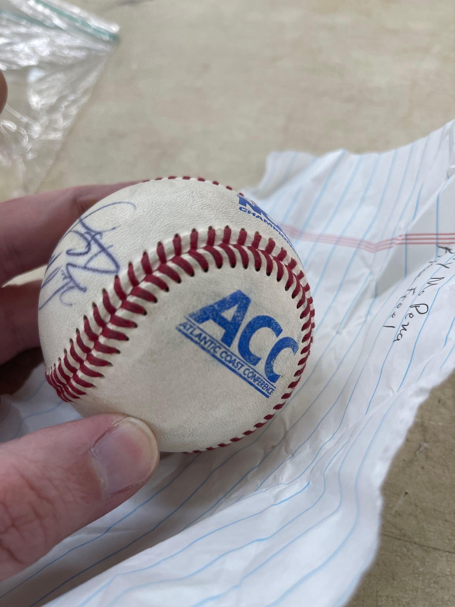 Willy Mopena Ryan Freel Autographed Baseball - 2