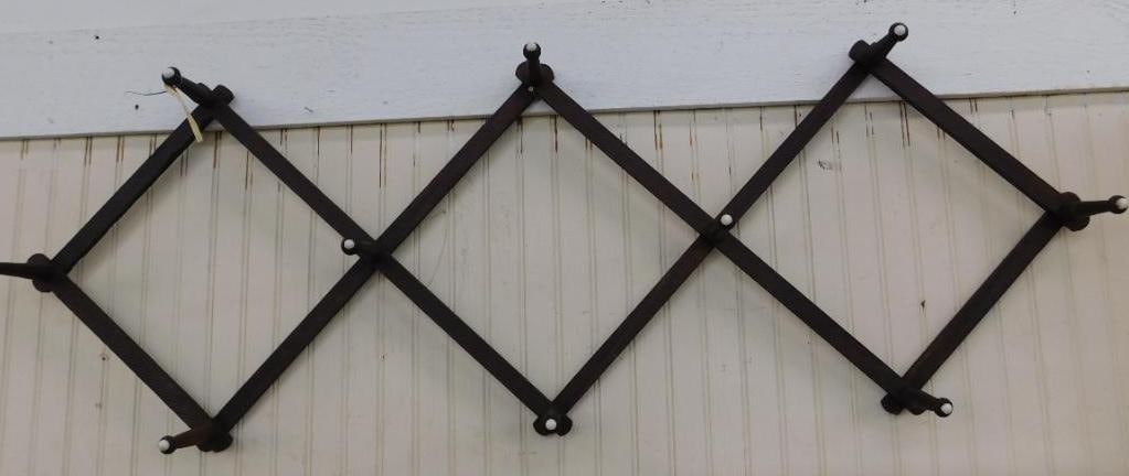 Early Coat and Hat Rack - Wall Hung - 23" x 4.5" x 3" Closed (1 of 7)