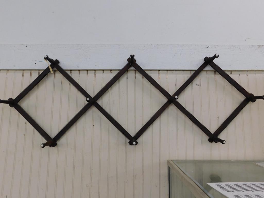 Early Coat and Hat Rack - Wall Hung - 23" x 4.5" x 3" Closed - 7