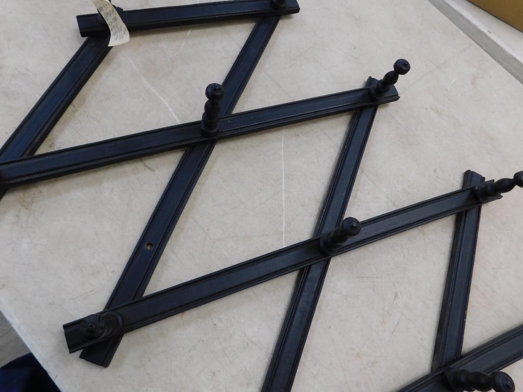 Early Coat and Hat Rack - Wall Hung - 22" x 6" x 3.5" Closed - 3