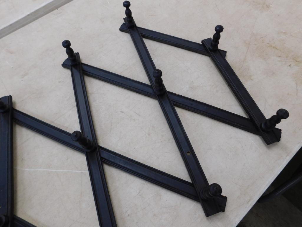 Early Coat and Hat Rack - Wall Hung - 22" x 6" x 3.5" Closed - 4