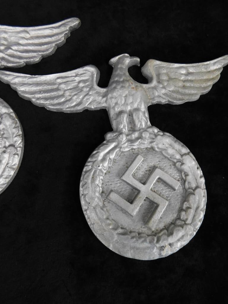 Group of 3 WW2 Germen Plaques - Aluminum - Each 7" x 9" - 4