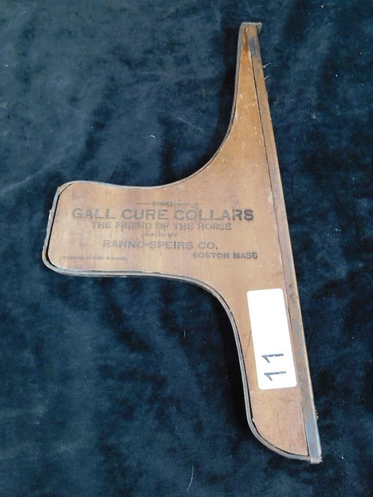 Vintage Ranno-Speirs Co. Horse "Gall Cure Collars" Tool - 14.5" x 7.5" - 5