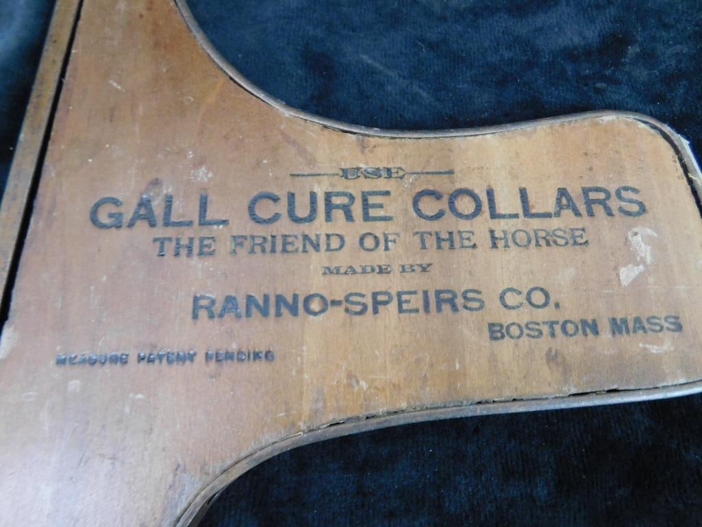 Vintage Ranno-Speirs Co. Horse "Gall Cure Collars" Tool - 14.5" x 7.5" - 6