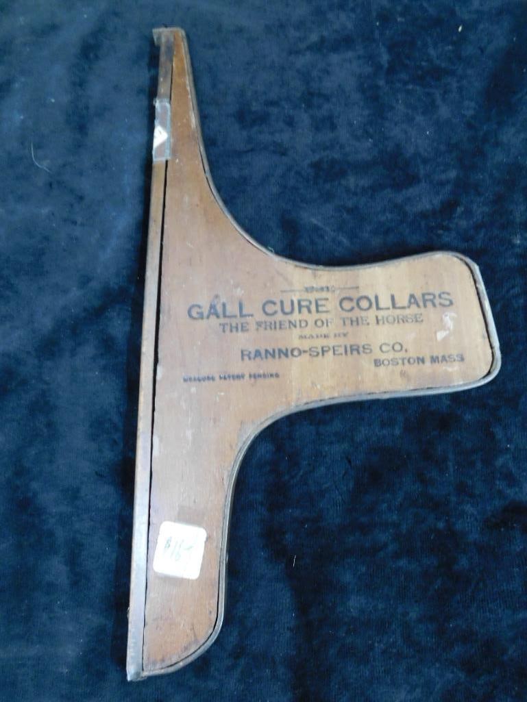 Vintage Ranno-Speirs Co. Horse "Gall Cure Collars" Tool - 14.5" x 7.5" - 7