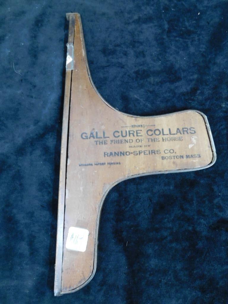 Vintage Ranno-Speirs Co. Horse "Gall Cure Collars" Tool - 14.5" x 7.5" - 8