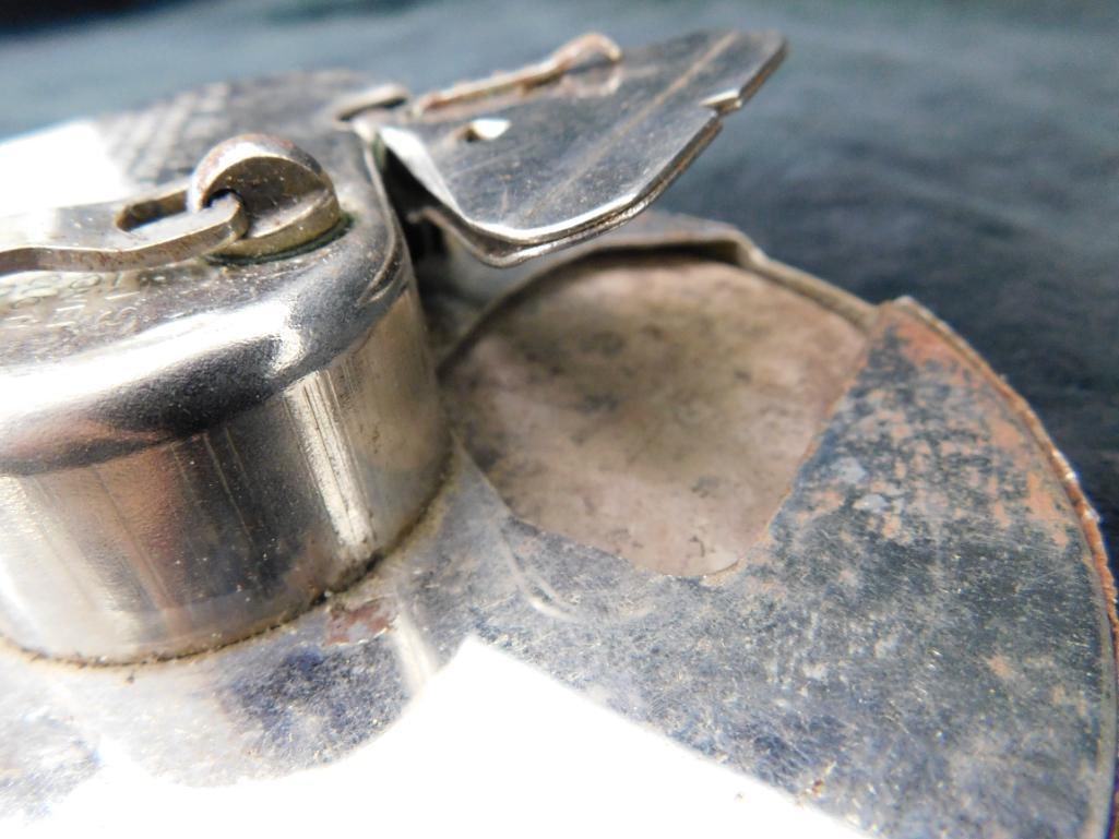 Vintage Rhodes Mfg "Kriss Kross" Razor Blade Sharpener - Original Box - 4.5" Round - 4