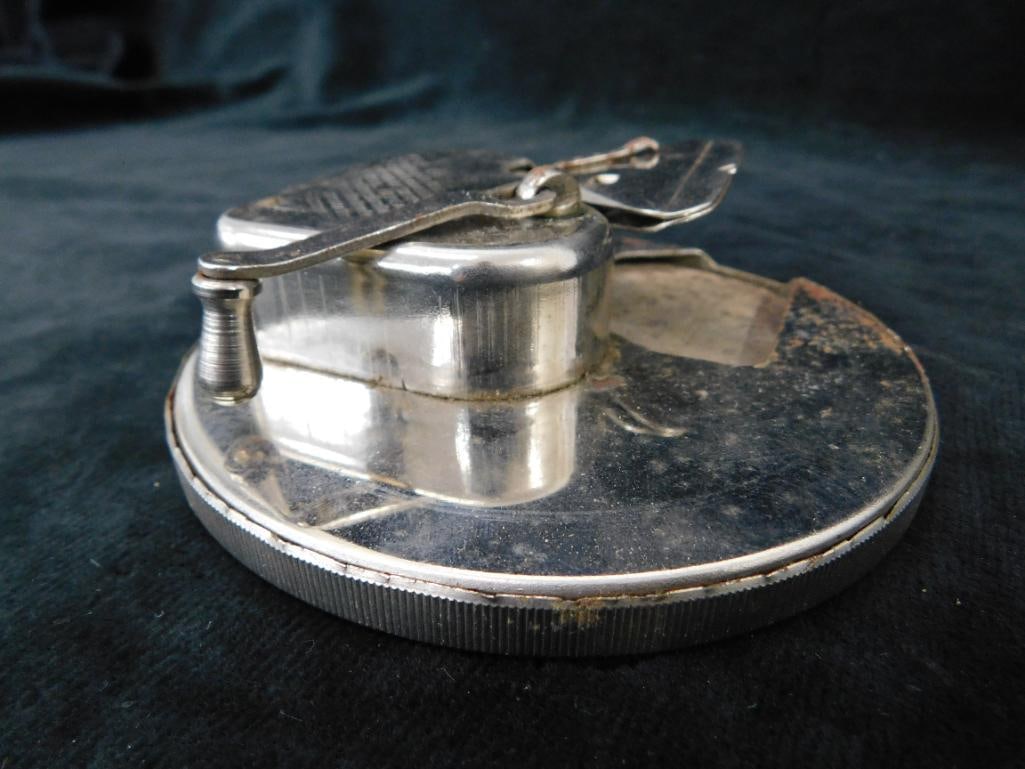 Vintage Rhodes Mfg "Kriss Kross" Razor Blade Sharpener - Original Box - 4.5" Round - 5