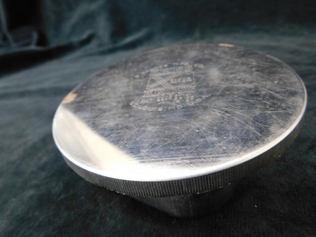 Vintage Rhodes Mfg "Kriss Kross" Razor Blade Sharpener - Original Box - 4.5" Round - 7