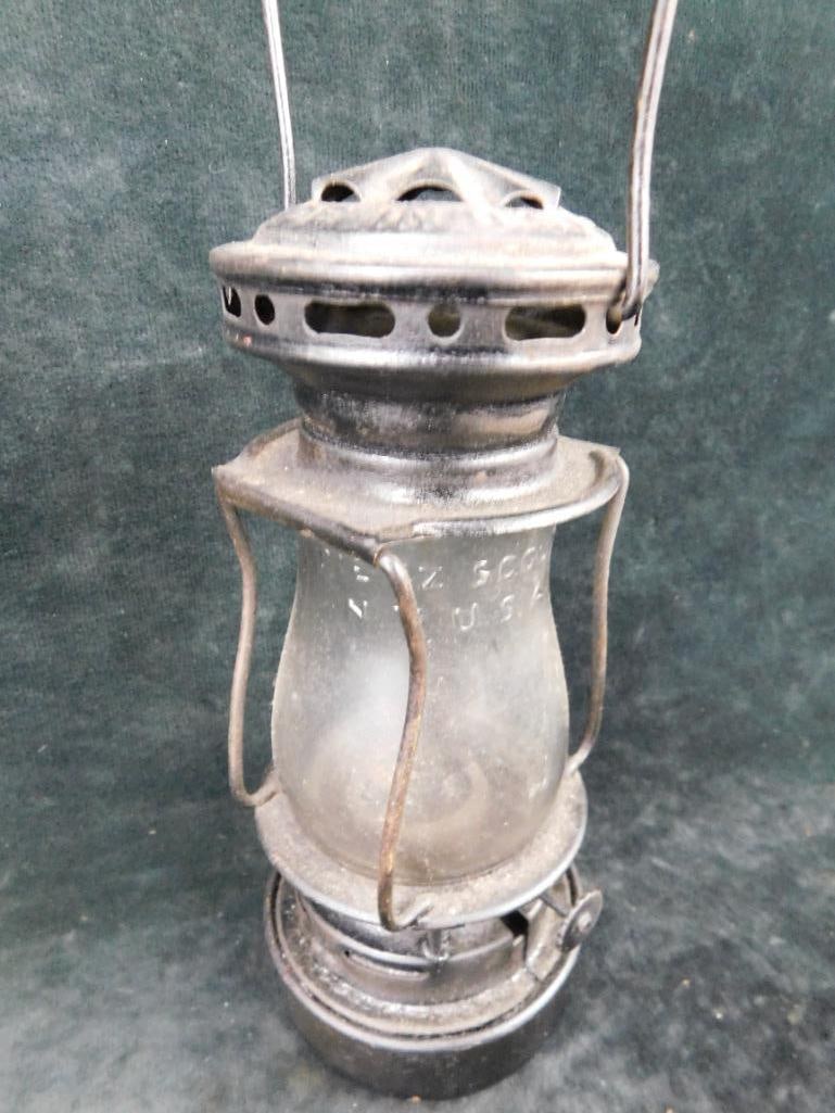 Vintage Small Dietz Sport Lantern - Scout - Lantern Base 7.5" x 3.25" - 2