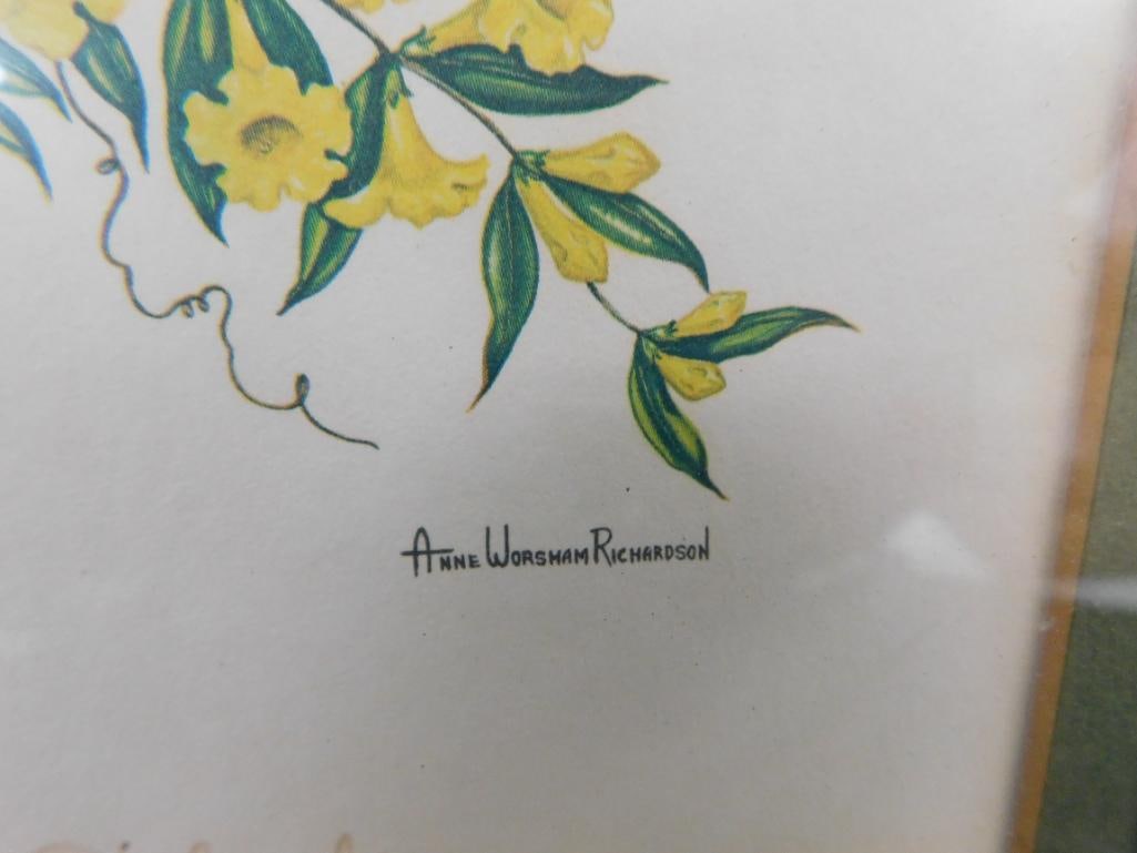 Anne Worsham Richardson - Hand Signed Print - 13" x 10.75" - 5