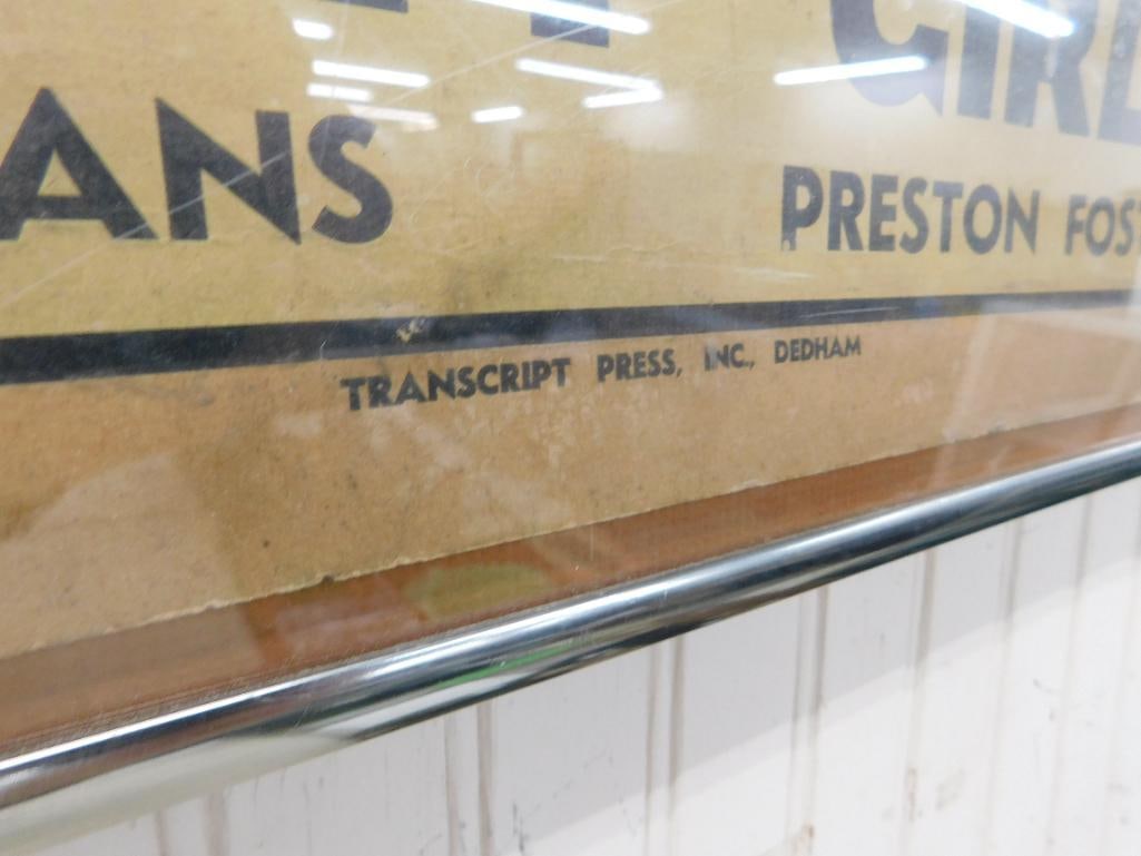 1949 Movie Theater Poster - Auburn Rhode Island - 30.25" x 20.5" - 5