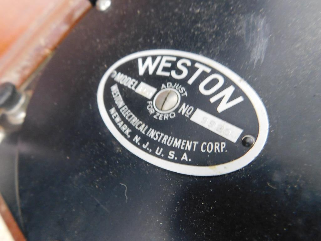 Vintage Weston AC and DC Wattmeter - Model 310 - Original Case - Untested - 6" x 10.5" x 8.25" - 3